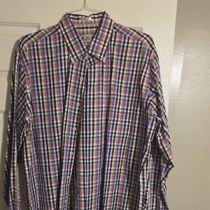 Peter Millar Men's Colorful Plaid Button Down Shirt